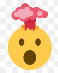 Exploding Head Emoji - Mind Blown Emoji Twitter,Explosion Emoji