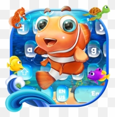 Clown Fish Keyboard - Cartoon Emoji,Clown Fish Emoji