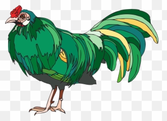Free Hen Chicken Vectors - Green Clip Art Emoji