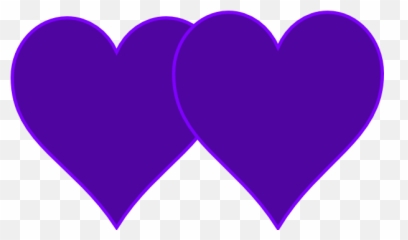 Unforgettable cliparts Pink Double Heart Clipart Images - Purple Emoji