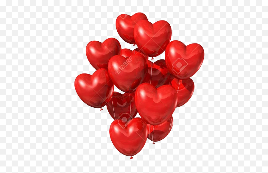 Heart Balloon Png Clipart Png Mart - Love Emoji,Balloon Emojis
