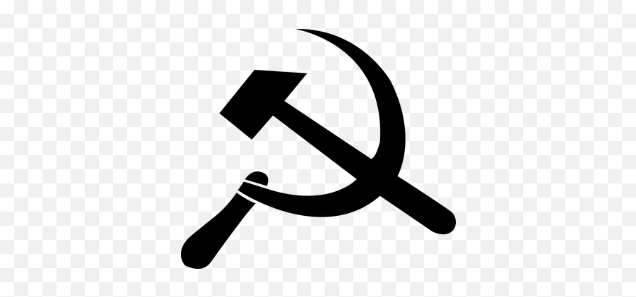 Free Ussr Russia Vectors - Ussr Black And White Emoji,Hammer Sickle Emoji