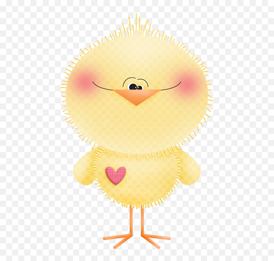 Cartoon Drawing Bird Heart Yellow For Easter - 502x785 Decoraciones De Hojas Pollitos Y Gatitos Emoji,Easter Bunny Emoticon