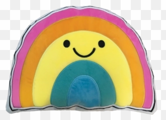 Fleece Embroidered Pillow - Cartoon Emoji