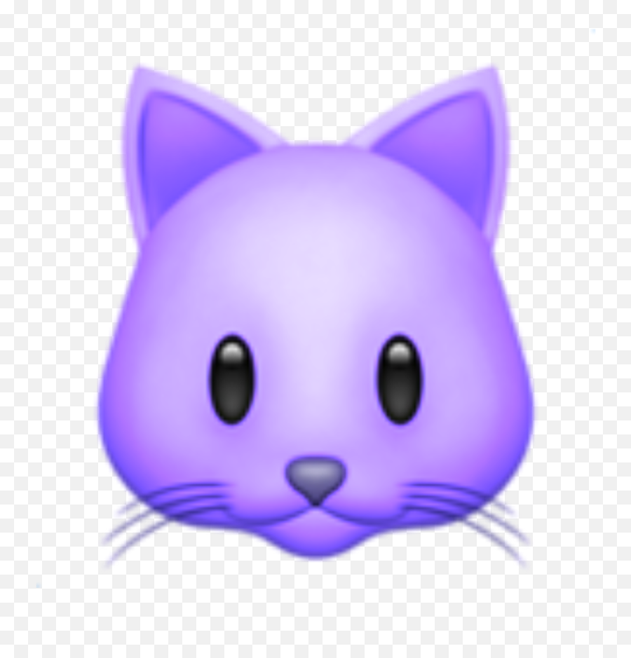 Sticker - Cartoon Emoji,Purple Cat Emoji