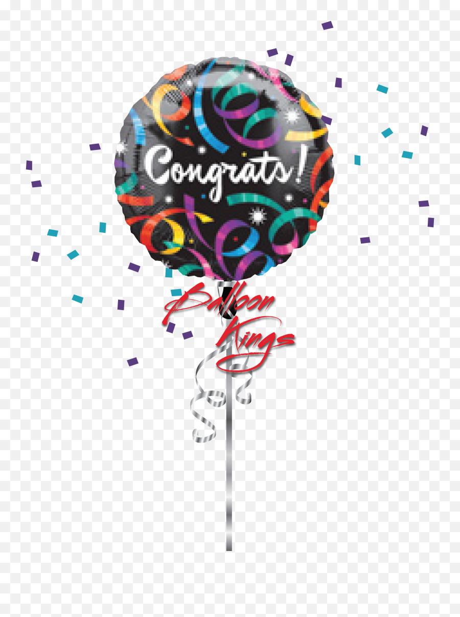 Congrats Streamers - Balloon Emoji,Party Streamer Emoji