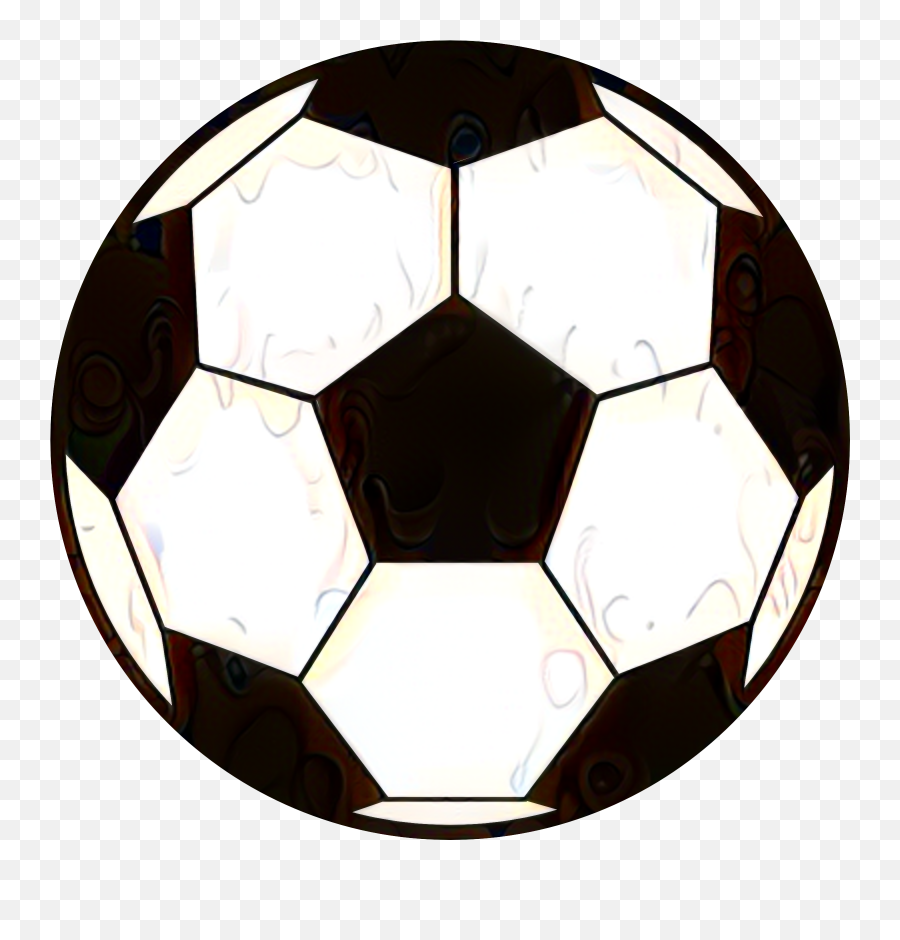 Clip Art Football Soccer Ball Black And - Ball Cartoon Images For Kids Emoji,Soccer Ball Emoji
