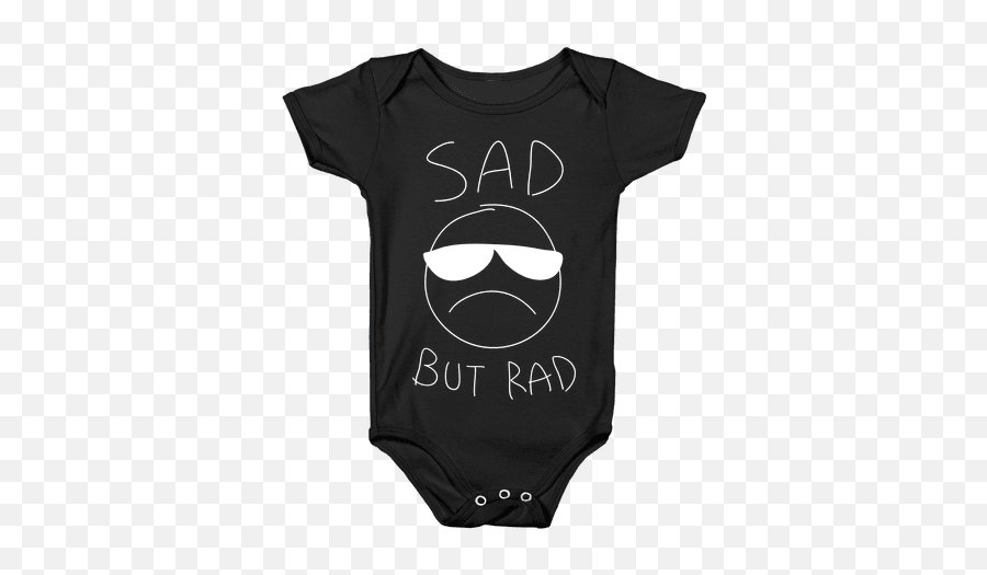 Sad Smiley Face Baby Onesies - Infant Emoji,Sadboys Emoji