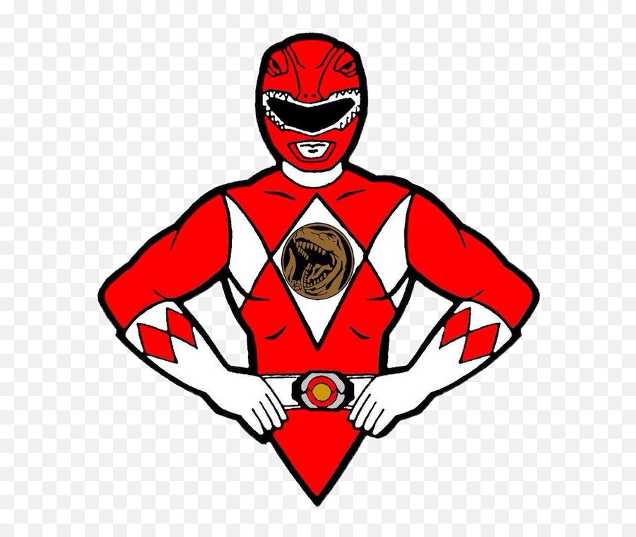 How to Draw Red Ranger Power Rangers