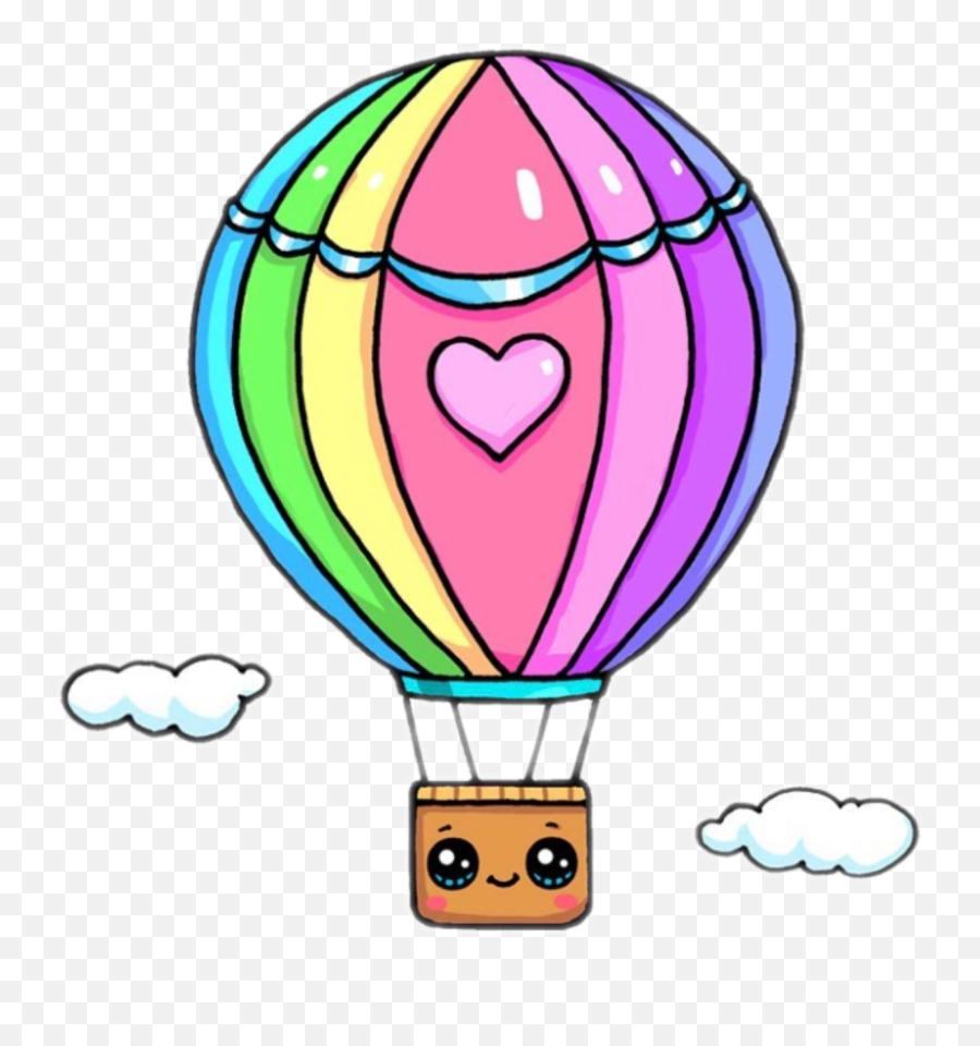 Hotairballoon Balloon Hotairballoons Sticker Stickers Emoji,Hot Air Balloon Emoji