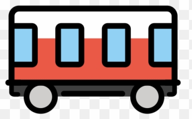 Railway Car Emoji - Dibujos Animados Vagon Png