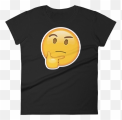 Thinking Face - Tshirt Transparent Png Original Size PNG Happy Emoji