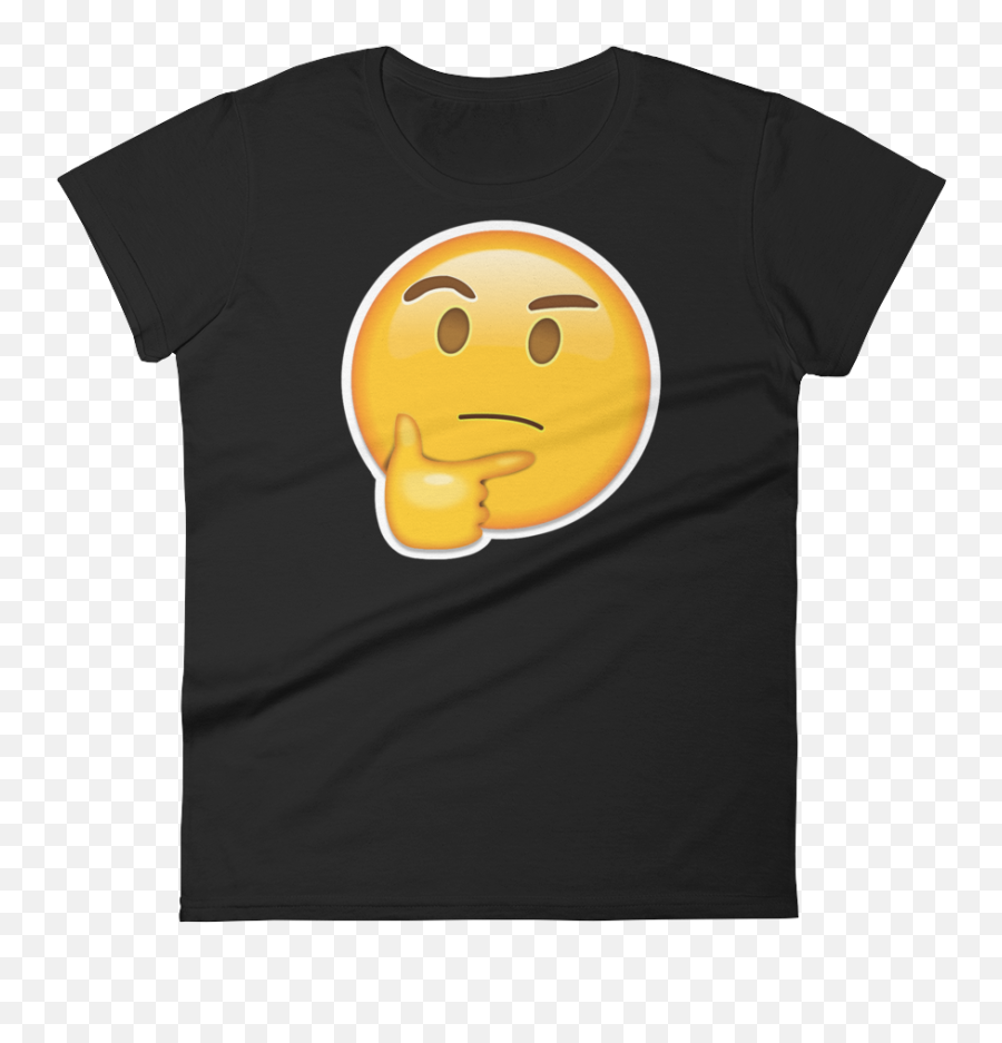 Thinking Face - Tshirt Transparent Png Original Size Png Happy Emoji,Thinking Face Emoticon