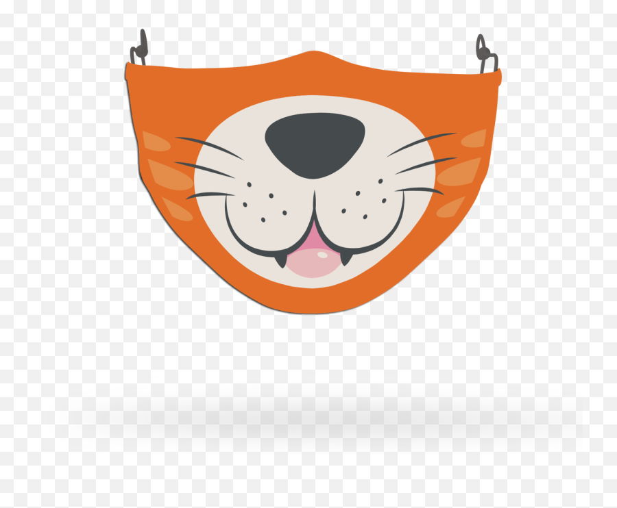 Kids Fox 3 Face Covering Print - Happy Emoji,Monkey Covering Face Emoji