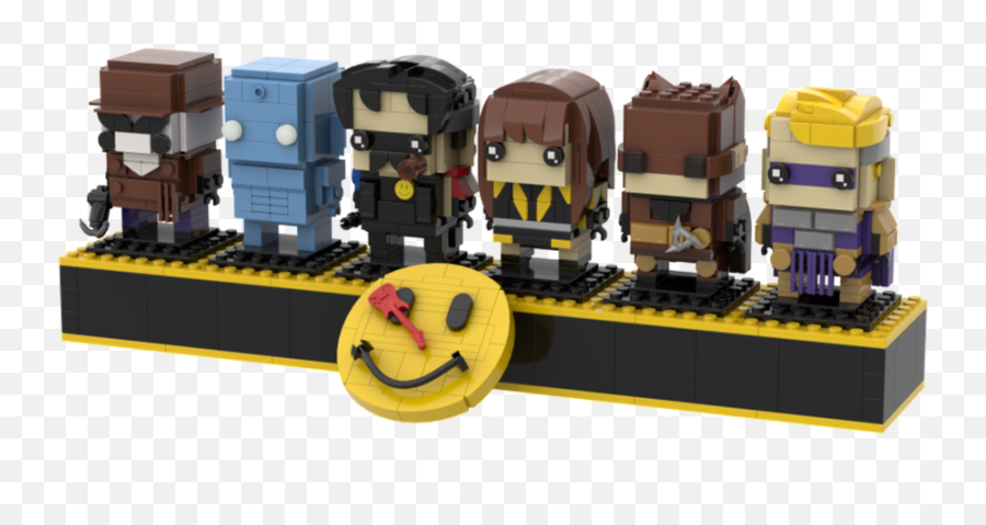 Lego Moc Watchmen Brickheadz With - Fictional Character Emoji,Train Emoticon