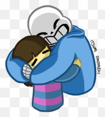 Hug Clipart Child - Undertale Sans Frisk Emoji