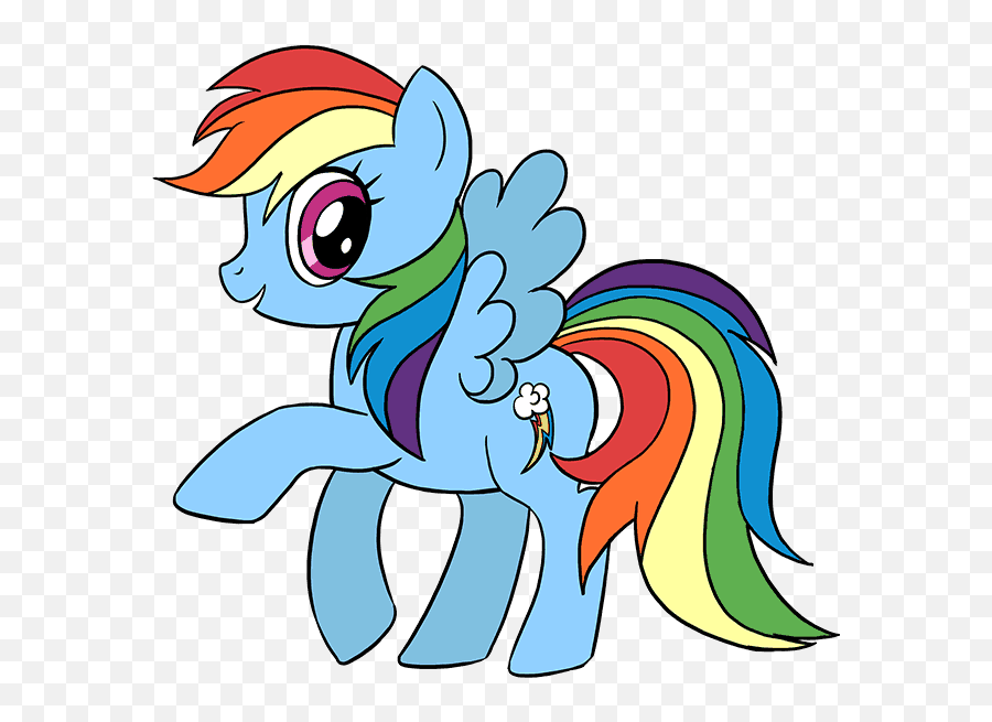 How To Draw A My Little Pony - My Little Pony Clipart Png Emoji,Pony Emoji