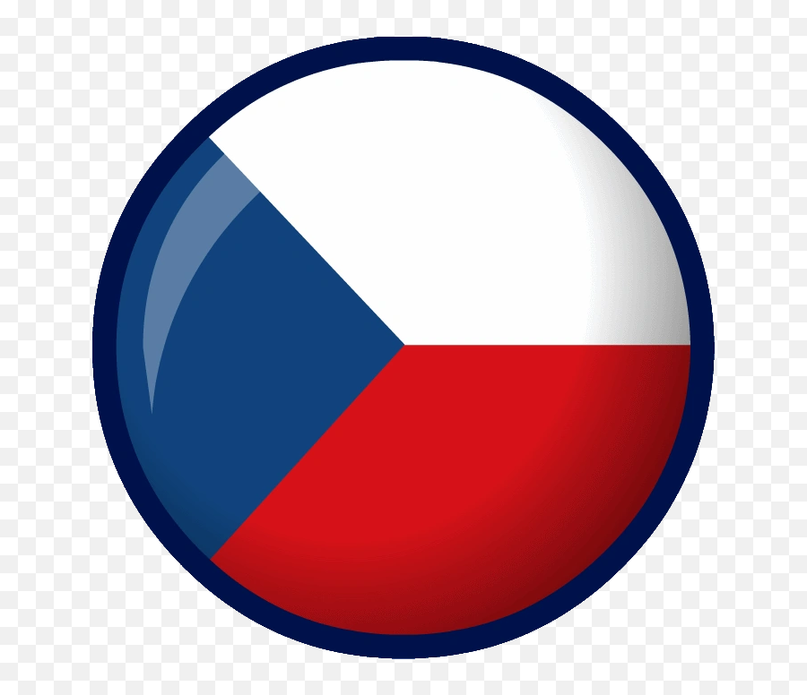 Czech Republic Flag - Round Czech Republic Flag Emoji,Czech Republic Flag Emoji