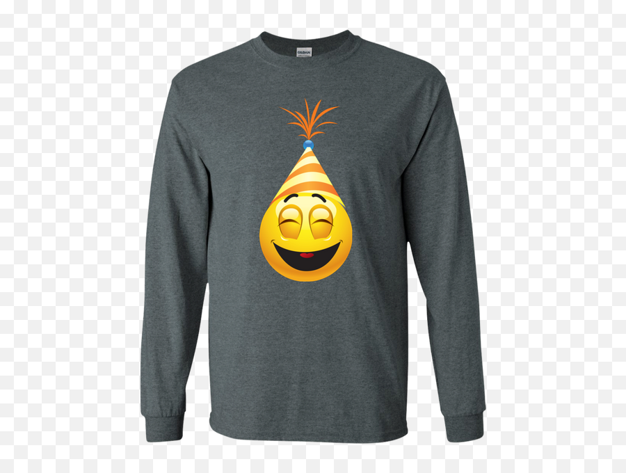 New Year Emotion - Funny Emoji T Shirt G240 Gildan Ls Ultra,Emoji Emotion Chart
