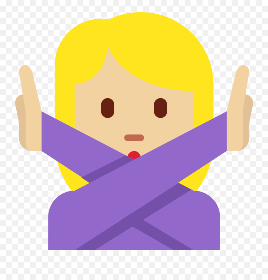 Twemoji2 1f645 - Arms Crossed Emoji Free,Read Emoji