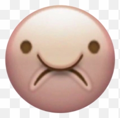 Funny Blob Emoji Face Cute Aesthetic - Blobfish Copy Paste