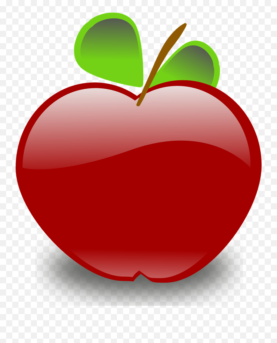Red Apple Fruit Leaves Food Png Image - Clipart Transparent Background Apple Png Emoji,Red Apple Emoji