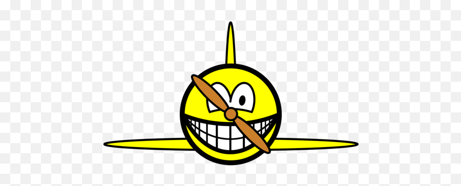Smilies - Bee Smiling Emoji,Airplane Emoticon