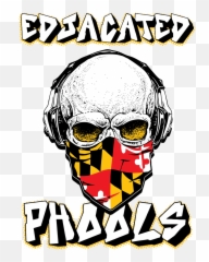 Raised Fist Clipart - Drawn Skull With A Rose Emoji
