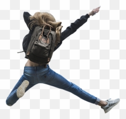 Jump Enjoy Girl - Jump People Png Emoji,Dancing Girl Emoji Costume