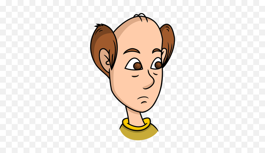 Bald Man Caricature - Bald Man Clipart Emoji,Laughing Emojis