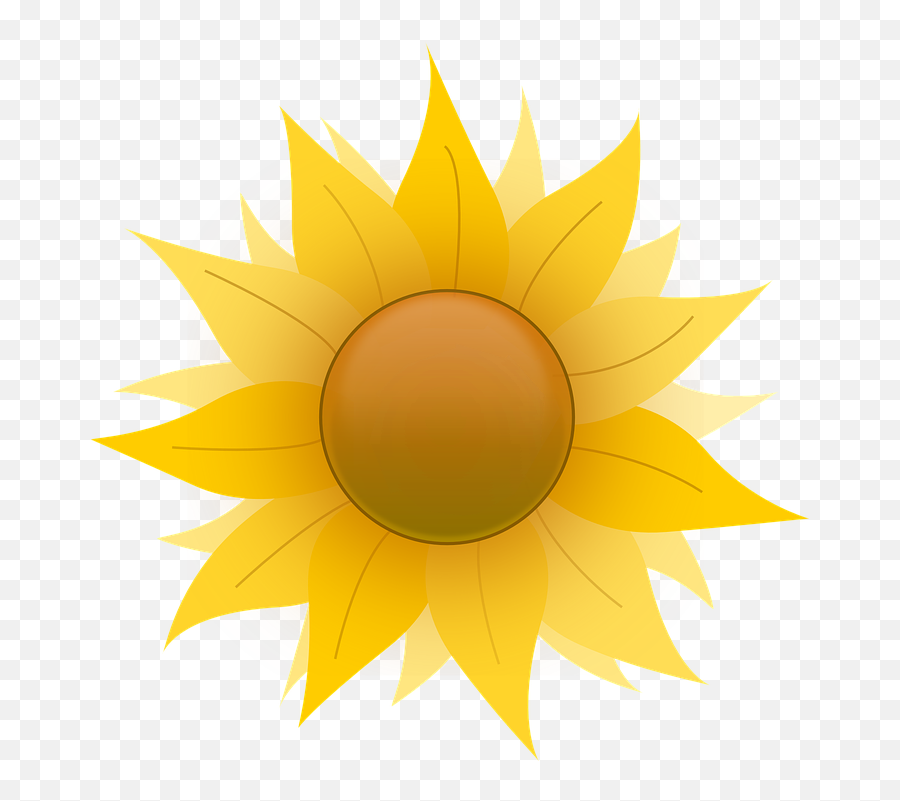 Free Yellow Flower Flower Vectors - Sunflower Clip Art Emoji,Sleeping Emoji