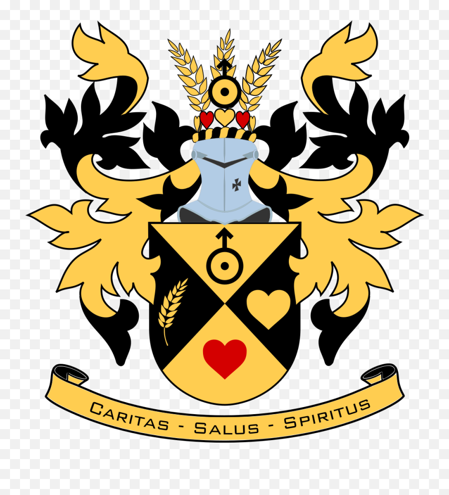 Hdj Vapen Med Devis - Donegal Coat Of Arms Emoji,Emoji With Three Hearts