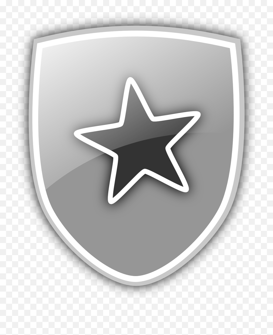 Emblem Security Shield Strength - Shield Star Icon Emoji,French Flag Chicken Emoji