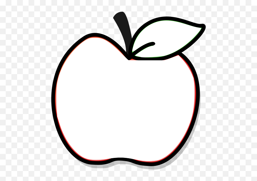 Red Apple With Leaf - Apple Dibujo Para Colorear Emoji,All New Apple Emojis
