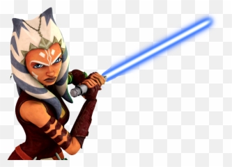 Star Wars Light Saber Vector Png Files - Ahsoka Tano Blue Lightsaber Emoji