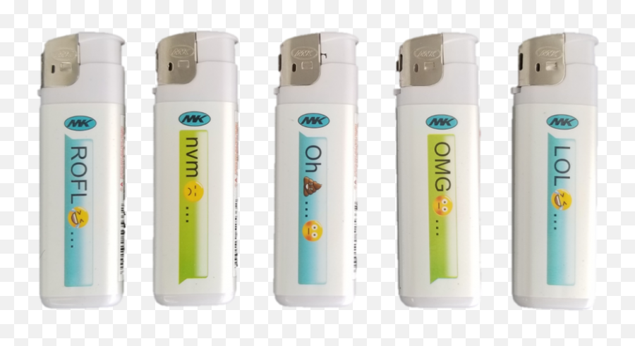 Mk Lighters Full Sized Premium Disposable Lighters Sa - Water Bottle Emoji,Salt Emoji