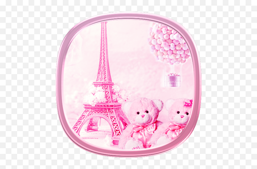 Teddy Paris Eiffel Tower Theme - Gambar Paris Warna Pink Emoji,Eiffel Tower Emoji