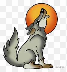 Coyote Clipart - Wolf Howl Emoji