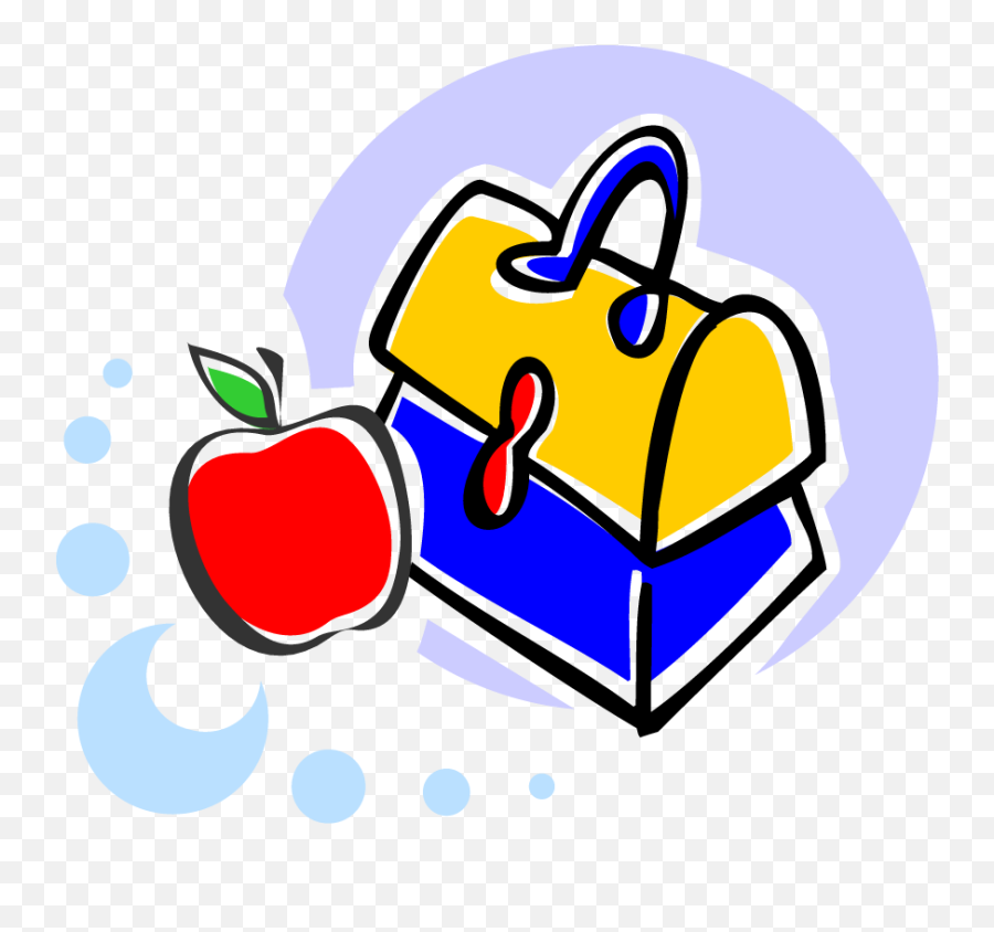 Library Of School Food Banner Freeuse Png Files - Lunch Box Clip Art Emoji,Emoji Lunch Box