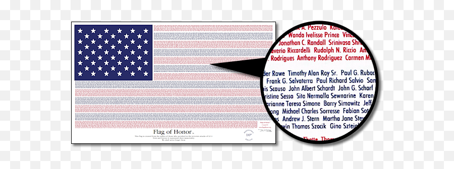 911 American Flag With Names - Reasons Why I Honor The American Flag Emoji,9/11 Emoji