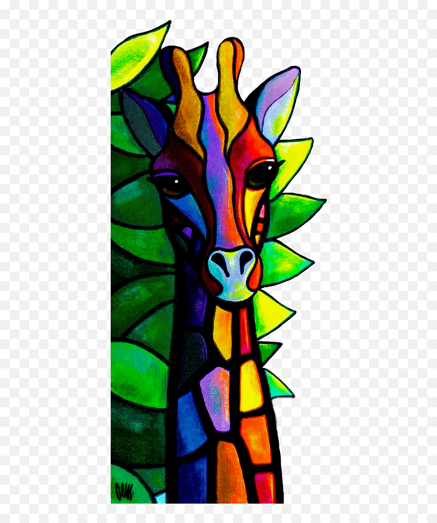 Largest Collection Of Free - Toedit Jerapah Stickers On Picsart Colorful Giraffe Art Emoji,Giraffeemoji.com