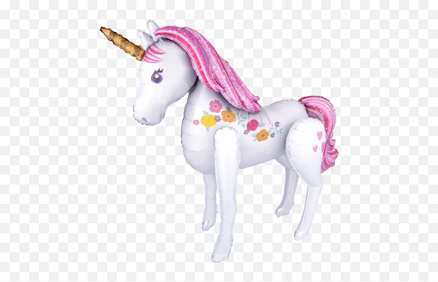 46 Giant Magical Unicorn Airwalker Balloon - Unicorn Balloon Emoji,Walker Emoji