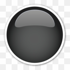 Pin - Black Circle Emoji