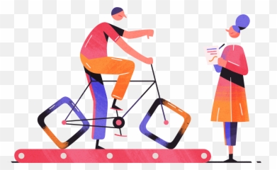 Business per unusual Finding new normal with remote work - Illustration Emoji
