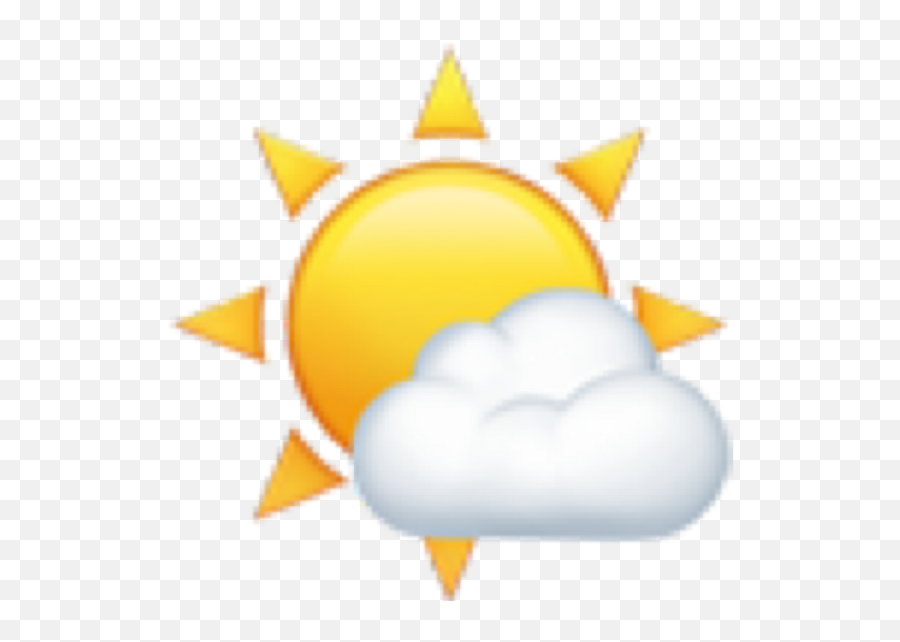 Download Emojis Emoji Sun Clouds Overlay Overlays Tumblr - Sun Emoji Overlays,Sun Emoji