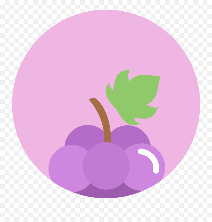 Grapes Icon - Minimal Fruit Icon Emoji,Grapes Emoji