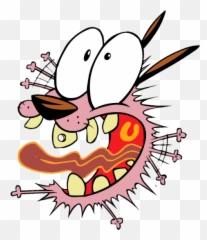 fede asustado Sticker by bylewis32 - Scared Courage The Cowardly Dog Transparent Emoji