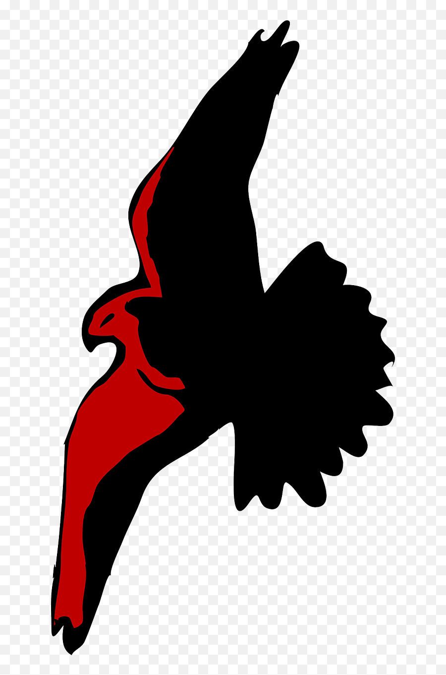 Eagle Silhouette Spread Flying Wings - Cartoon Hawk Emoji,Egypt Flag Emoji