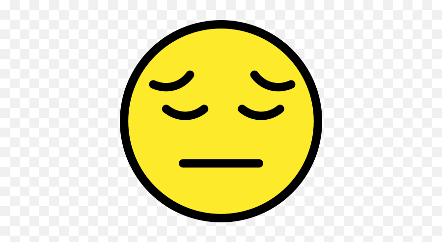 Pensive Face - Smiley Emoji,Pensive Emoji