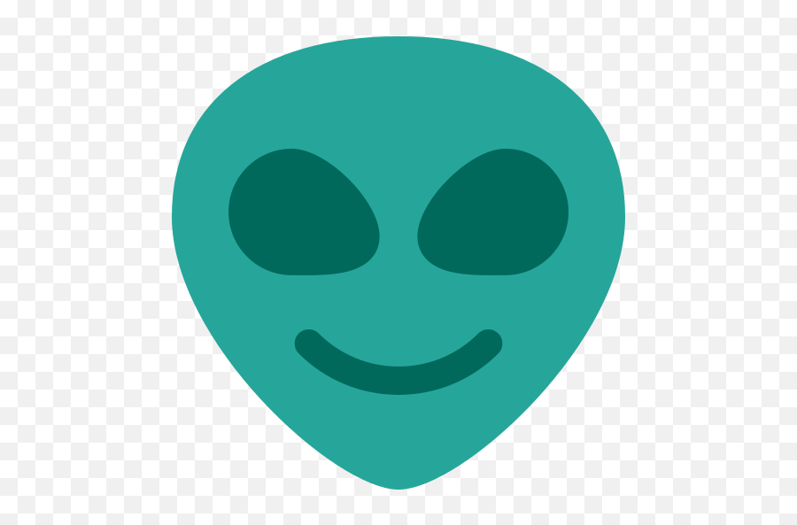 Alien - Smiley Emoji,Blue Alien Emoji
